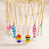 Stainless Steel Handmade Ocean Element Starfish Pendant Necklace With Electroplating For Women
