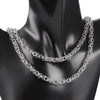 Stainless Steel Handmade Punk Three Dimensional Petal Jewelry Chain For Men And Women