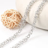 Stainless Steel Handmade Punk Three Dimensional Petal Jewelry Chain For Men And Women