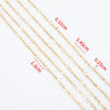 Stainless Steel Handmade Round Bar Chain Necklace Accessories With Electroplating