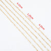 Stainless Steel Handmade Round Bar Chain Necklace Accessories With Electroplating