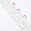 Stainless Steel Handmade Round Bar Chain Necklace Accessories With Electroplating