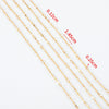 Stainless Steel Handmade Round Bar Chain Necklace Accessories With Electroplating
