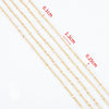 Stainless Steel Handmade Round Bar Chain Necklace Accessories With Electroplating