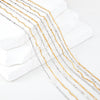 Stainless Steel Handmade Round Bar Chain Necklace Accessories With Electroplating