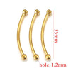 Stainless Steel Handmade Semifinished Jewelry Accessories For Bracelet Necklace With Electroplating Treatment