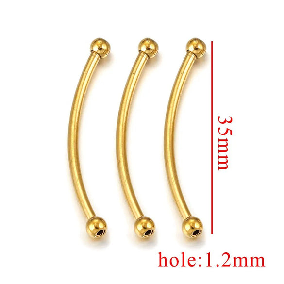 Stainless Steel Handmade Semifinished Jewelry Accessories For Bracelet Necklace With Electroplating Treatment