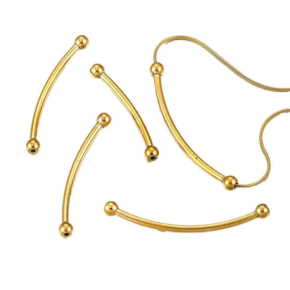 Stainless Steel Handmade Semifinished Jewelry Accessories For Bracelet Necklace With Electroplating Treatment