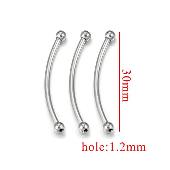 Stainless Steel Handmade Semifinished Jewelry Accessories For Bracelet Necklace With Electroplating Treatment