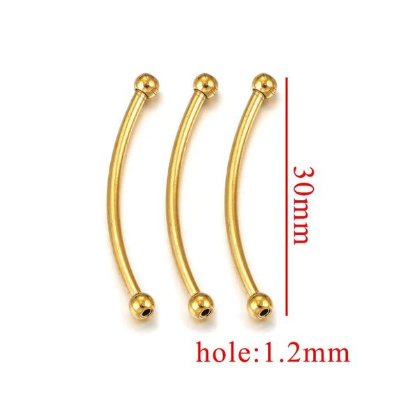 Stainless Steel Handmade Semifinished Jewelry Accessories For Bracelet Necklace With Electroplating Treatment