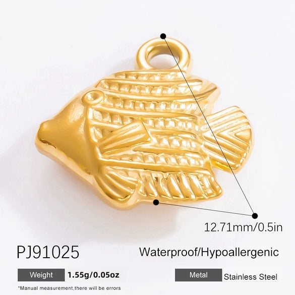 Stainless Steel Handmade Totem Pendant Accessories For Jewelry With Electroplating Light Luxury Non Fading