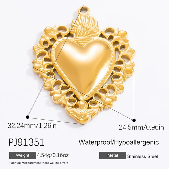 Stainless Steel Handmade Totem Pendant Accessories For Jewelry With Electroplating Light Luxury Non Fading
