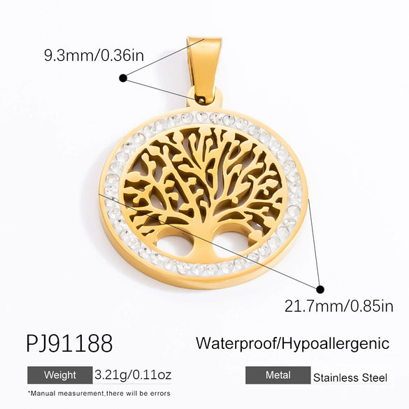 Stainless Steel Handmade Totem Pendant Accessories For Jewelry With Electroplating Light Luxury Non Fading