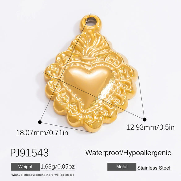 Stainless Steel Handmade Totem Pendant Accessories For Jewelry With Electroplating Light Luxury Non Fading