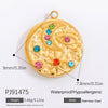 Stainless Steel Handmade Totem Pendant Accessories For Jewelry With Electroplating Light Luxury Non Fading