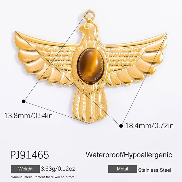 Stainless Steel Handmade Totem Pendant Accessories For Jewelry With Electroplating Light Luxury Non Fading