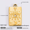 Stainless Steel Handmade Totem Pendant Accessories For Jewelry With Electroplating Light Luxury Non Fading