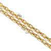 Stainless Steel Handmade Trapezoidal Chain Necklace Accessories Gold Electroplated