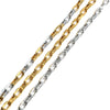 Stainless Steel Handmade Trapezoidal Chain Necklace Accessories Gold Electroplated