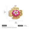 Stainless Steel Handmade Woven Flower Pearl Pendant Jewelry Accessories Earrings With Electroplating