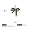 Stainless Steel Handwoven Bow Eightpointed Star Wrapped Stereo Pendant Diy Necklace Pendant Accessories With Electroplating And Plants Flowers Style