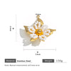 Stainless Steel Handwoven Flower And Bow Pattern Pendant Jewelry Accessories For Necklace And Earrings