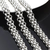 Stainless Steel Handwoven Interlocking Watch Chain Jewelry For Men And Women Hip Hop Style
