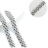 Stainless Steel Handwoven Interlocking Watch Chain Jewelry For Men And Women Hip Hop Style