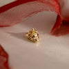 Stainless Steel Heart And Animal Pendant Necklace With Vacuum Electroplated 18K Gold Color Retention