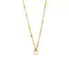 Stainless Steel Heart And Animal Pendant Necklace With Vacuum Electroplated 18K Gold Color Retention