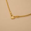 Stainless Steel Heart And Letter Fashion Necklace With Electroplating For Women