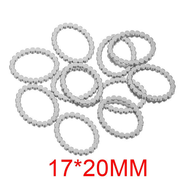 Stainless Steel Heart And Oval Water Drop Diy Handmade Jewelry Accessories Cartoon Geometric Style With Electroplating