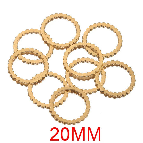 Stainless Steel Heart And Oval Water Drop Diy Handmade Jewelry Accessories Cartoon Geometric Style With Electroplating