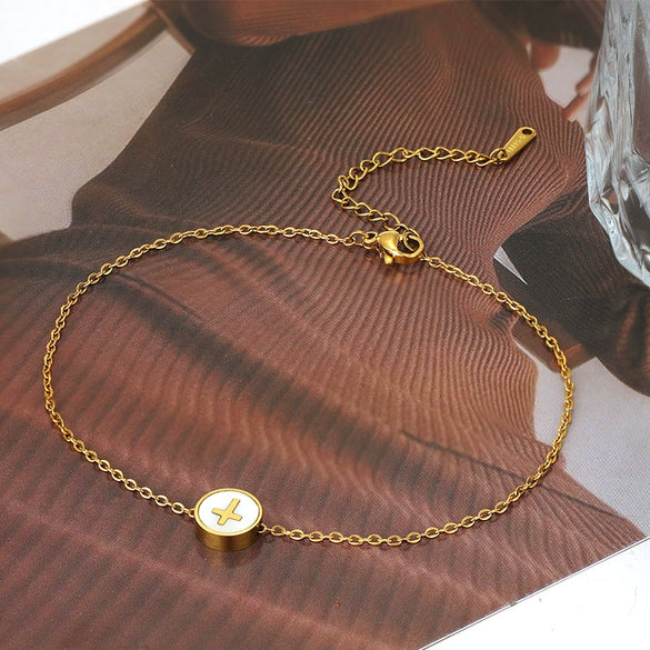 Stainless Steel Heart Angel Cross Round Bead Handmade Jewelry Bracelet Necklace