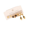 Stainless Steel Heart Butterfly Earring Set With Electroplating