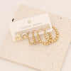 Stainless Steel Heart Butterfly Earring Set With Electroplating