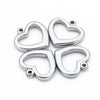 Stainless Steel Heart Cut Out Necklace Pendant Fashion Diy Jewelry Accessories Electroplating