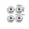 Stainless Steel Heart Fivepointed Star Large Hole Hexagonal Partition Fish Pattern Diy Jewelry Necklace Making Supplies Accessories With Electroplating