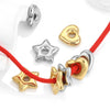 Stainless Steel Heart Fivepointed Star Large Hole Hexagonal Partition Fish Pattern Diy Jewelry Necklace Making Supplies Accessories With Electroplating
