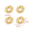 Stainless Steel Heart Fivepointed Star Large Hole Hexagonal Partition Fish Pattern Diy Jewelry Necklace Making Supplies Accessories With Electroplating