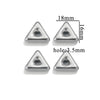 Stainless Steel Heart Fivepointed Star Large Hole Hexagonal Partition Fish Pattern Diy Jewelry Necklace Making Supplies Accessories With Electroplating