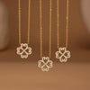 316L Stainless Steel Heart Fourleaf Flower Multilayer Necklace Bracelet Set For Women Electroplated Fashion Elegant