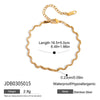Stainless Steel Heart Geometric Pattern Electroplated Light Luxury Bracelet For Women