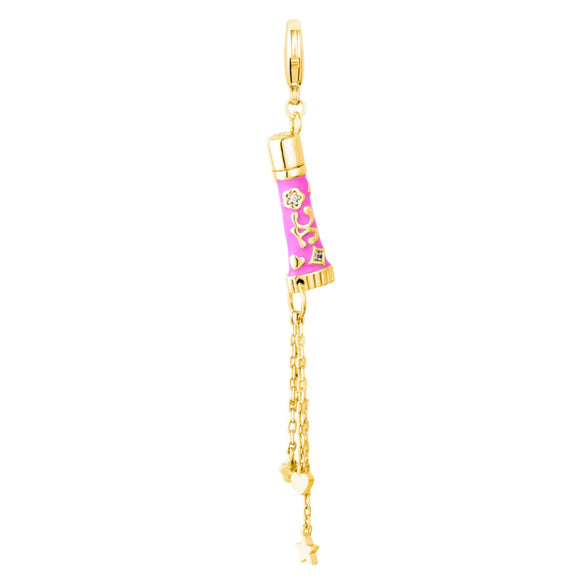 Stainless Steel Heart Geometric Pendant Luggage Chain With Furnace Vacuum Electroplated 18K Gold Color Retention