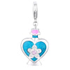 Stainless Steel Heart Geometric Pendant Luggage Chain With Furnace Vacuum Electroplated 18K Gold Color Retention