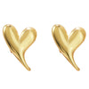 Stainless Steel Heart Geometric Stamping Women's Love Earrings