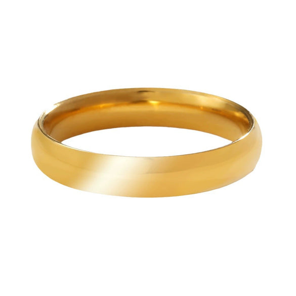 Stainless Steel Heart Hollow Geometric Stacked Style Electroplated Unisex Ring