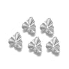 Stainless Steel Heart Leaf Flower Pendant Jewelry For Women With Electroplating Treatment
