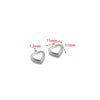 Stainless Steel Heart Love Pendant Electroplated Jewelry Accessories For Necklace And Bracelet