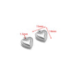 Stainless Steel Heart Love Pendant Electroplated Jewelry Accessories For Necklace And Bracelet